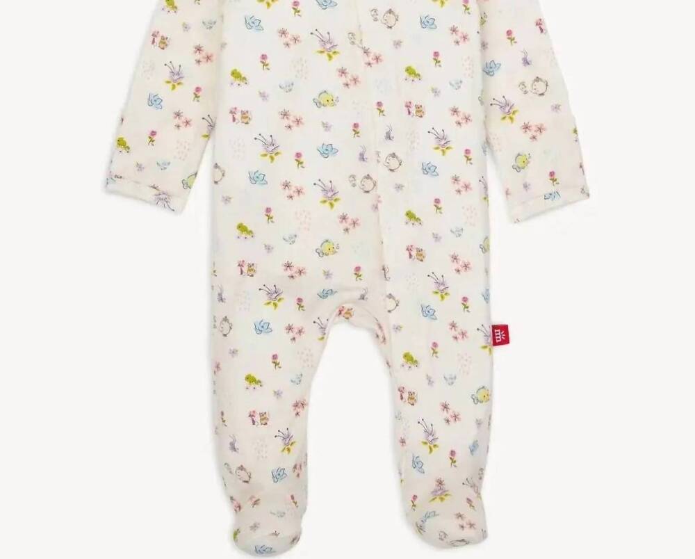 NEW MAGNETIC ME kids princess friends right fit footie in cream